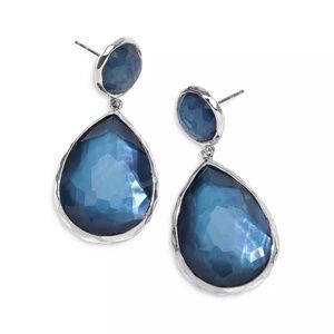 IPPOLITA Wonderland Teardrop Snowman Earrings in Celeste Sterling Silver